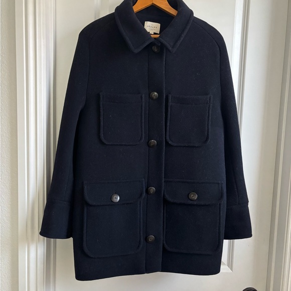 Sezane Paolo Wool Jacket - Size 10 - Picture 2 of 2